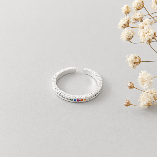 Anillo baño de plata