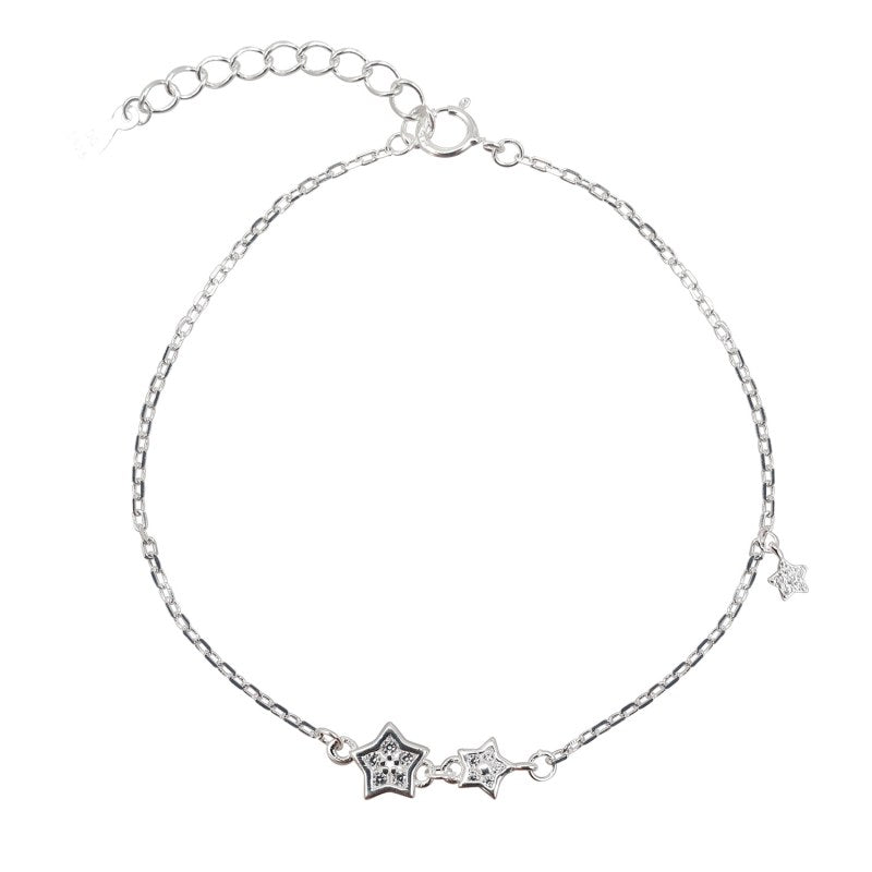 Pulsera tres estrellas con micro circones